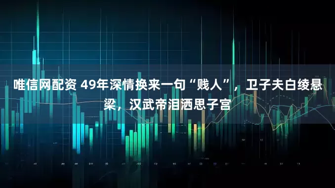 唯信网配资 49年深情换来一句“贱人”，卫子夫白绫悬梁，汉武帝泪洒思子宫